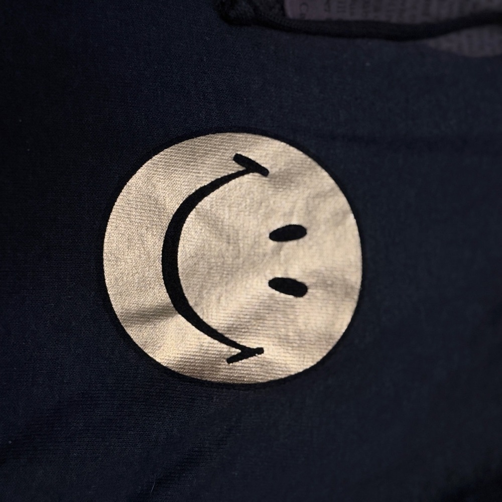 Aviator Nation Black Hoodie with Gold Smiley - Picture 5 of 7